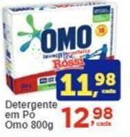 Rossi Supermercado Detergente em Pó Omo 800g oferta