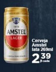 Rossi Supermercado Cerveja Amstel lata 269ml oferta