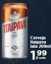 Rossi Supermercado Cerveja Itaipava lata 269ml oferta
