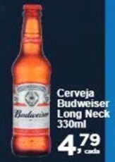 Rossi Supermercado Cerveja Budweiser Long Neck 330ml oferta