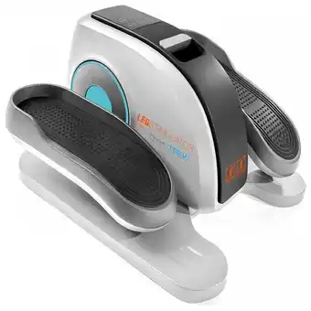 Legstimulator mini aparelho eliptico motorizado para treino em casa sentado com monitor lcd e velocidade ajustavel, cinza, 22
