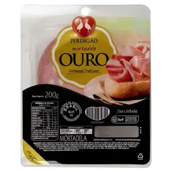 Super Nosso Mortadela perdigão bolonha ouro fatiado 200g oferta