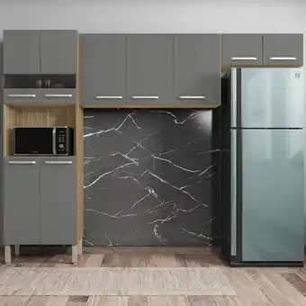 Gazin Cozinha compacta 9 portas versalhes kits paraná oferta