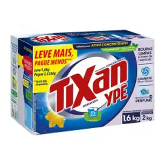 Sabão em pó tixan ypê primavera caixa leve 1,6kg pague 1,520kg