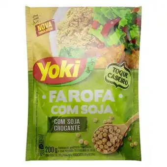 Brasão Supermercados Farofa de mandioca com soja yoki 200g oferta