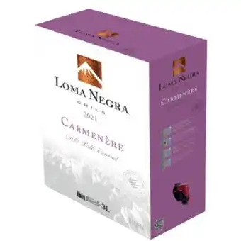 Vinho tinto chileno carmenére loma negra 3l