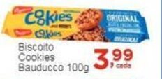 Rossi Supermercado Biscoito Cookies Bauducco 100g oferta