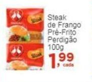 Rossi Supermercado Steak de Frango Pré-Frito Perdigão 100g oferta