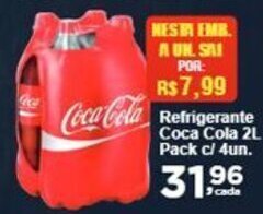 Rossi Supermercado Refrigerante Coca Cola 2L Pack c/ 4un. oferta
