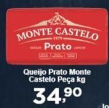 Rossi Supermercado Queijo Prato Monte Castelo Peça kg oferta