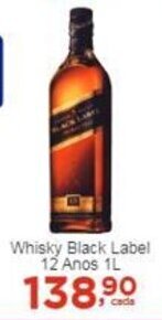 Rossi Supermercado Whisky Black Label 12 Anos 1L oferta