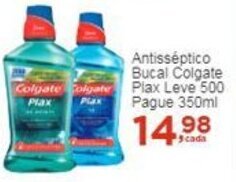 Rossi Supermercado Antisséptico Bucal Colgate Plax Leve 500 pague 350ml oferta