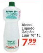 Rossi Supermercado Álcool Liquido Galpão Luar 70° 1L oferta