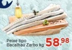 Rossi Supermercado Peixe Tipo Bacalhau Zarbo kg oferta