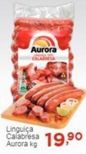 Rossi Supermercado Linguiça Calabresa Aurora kg oferta