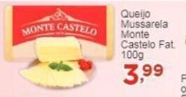 Rossi Supermercado Queijo Mussarela Monte Castelo Fat 100g oferta