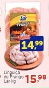 Rossi Supermercado Linguiça de frango Lar kg oferta