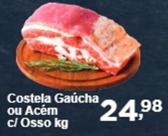 Rossi Supermercado Costela Gaúcha ou Acém c/ Osso kg oferta