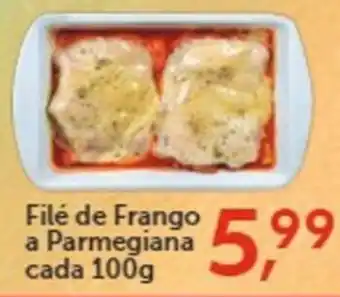Rossi Supermercado Filé de Frango a Parmegiana cada 100g oferta