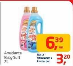 Tenda Atacado Amaciante baby soft 2l oferta
