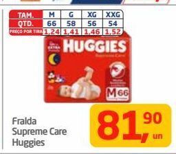 Tenda Atacado Fralda supreme care huggies oferta