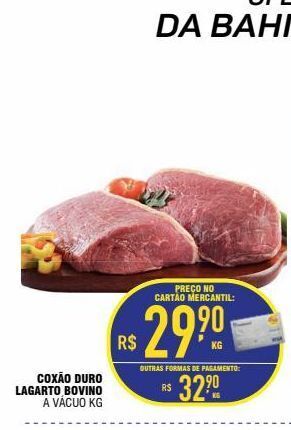 Mercantil Rodrigues Coxão duro lagarto bovino kg oferta