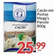 Cação em postas megg's 800g