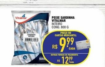 Mercantil Rodrigues Peixe sardinha vitalmar 800g oferta
