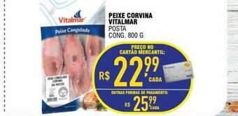 Peixe corvina vitalmar 800g