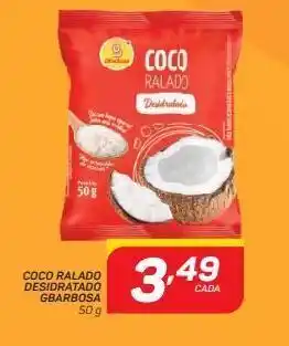 Coco ralado desidratado gbarbosa 2 50 g