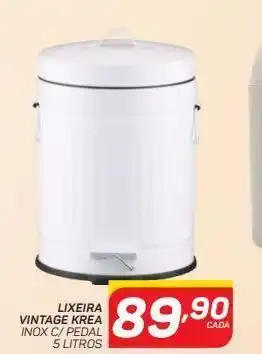 GBarbosa Lixeira vintage krea inox c/ pedal 5 litros oferta