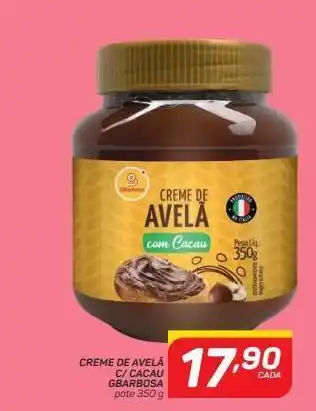 GBarbosa Creme de avelã c/ cacau gbarbosa pote 350 g oferta