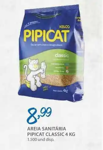 Areia Sanitária Pipicat Classic 4kg