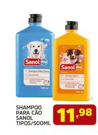Confiança Supermercados Shampoo Para Cão Sanol Tipos 500ml oferta
