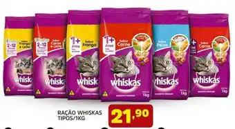 Confiança Supermercados Raçãos Whiskas Tipos 1kg oferta
