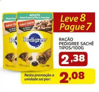 Confiança Supermercados Ração Pedigree Sachê Tipos 100g oferta