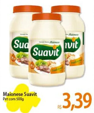 Maionese Suavit Pet com 500g