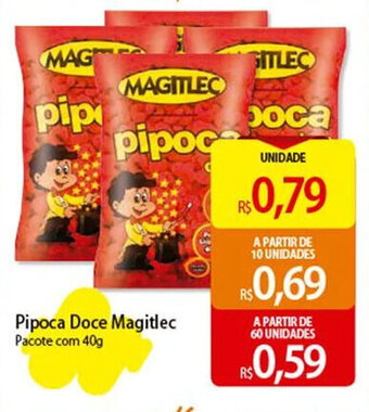 Atacadão Pipoca Doce Magitlec Pacote com 40g oferta