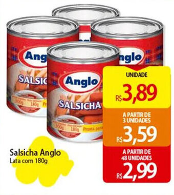 Atacadão Salsicha Anglo Lata com 180g oferta