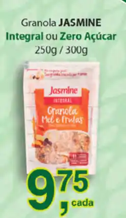 Supermercados Mundial Granola Jasmine Integral ou Zero Acucar 250g/300g oferta