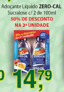 Supermercados Mundial Adocante Liquido Zero Cal Sucralose c/2 de 100ml oferta