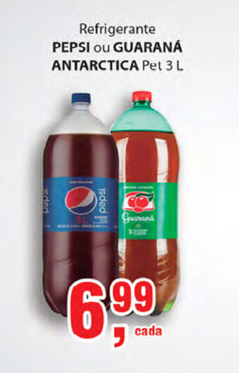 Supermercados Mundial Refrigerante Pepsi ou Guarana Antarctica 3L oferta