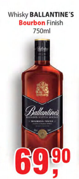Supermercados Mundial Whisky Ballantine's Bourbon 750ml oferta