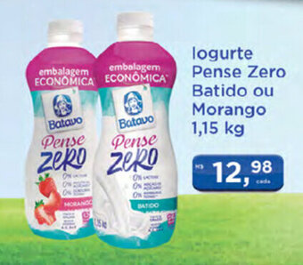 Supermercados Mundial Iogurte Pense Zero Batido ou Morango 1.15kg oferta