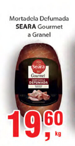 Supermercados Mundial Mortadela Defumada Seara Gourmet a granel 1kg oferta