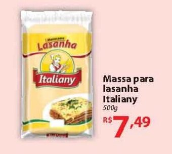 Nacional Massa para lasanha Italiany 500g oferta
