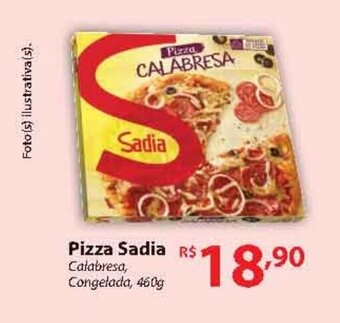 Nacional Pizza Sadia Calabresa, Congelada, 460g oferta