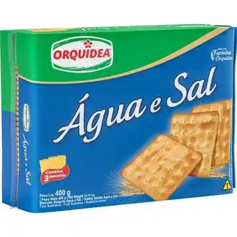 Supermercado Precito Biscoito salgado orquídea água e sal 400g oferta