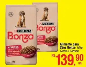 Fort Atacadista Alimento para Cães Bonzo 18kg Carne e Cereais oferta