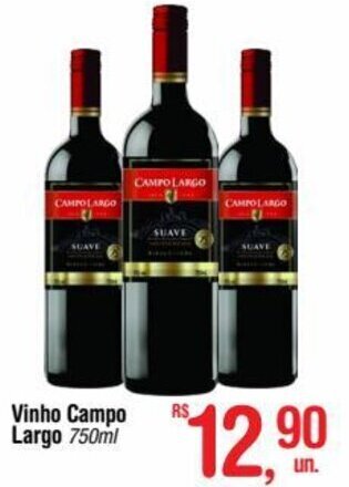 Fort Atacadista Vinho Campo Largo 750ml oferta